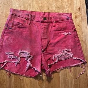 Wrangler jean shorts STYLE 13MWZ size 31 (men) will fit woman 29-30